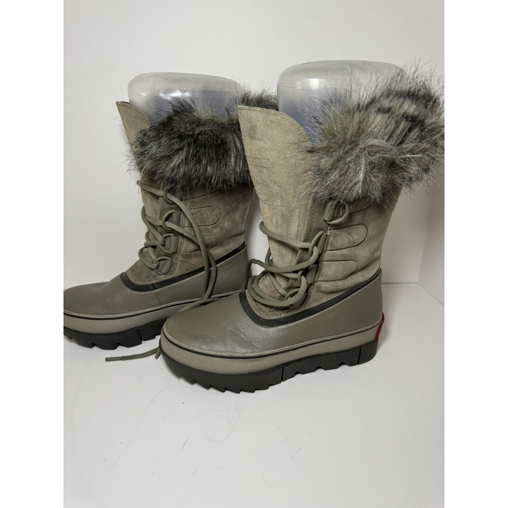 Sorel Joan of Arctic Next Boots Sage/Brown Waterproof Women Size 8